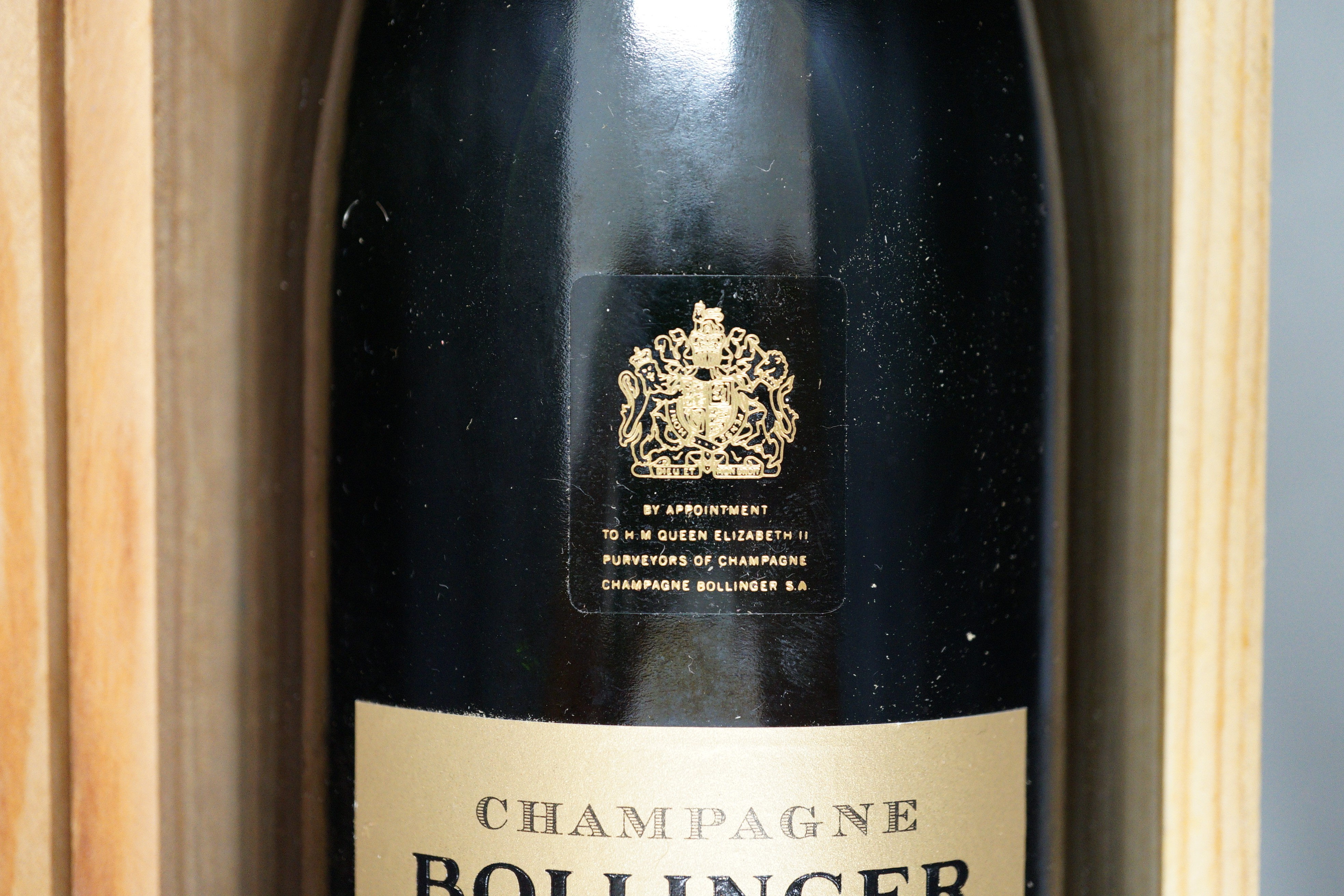 A bottle of Bollinger R.D. 1988, 75cl in original wood case